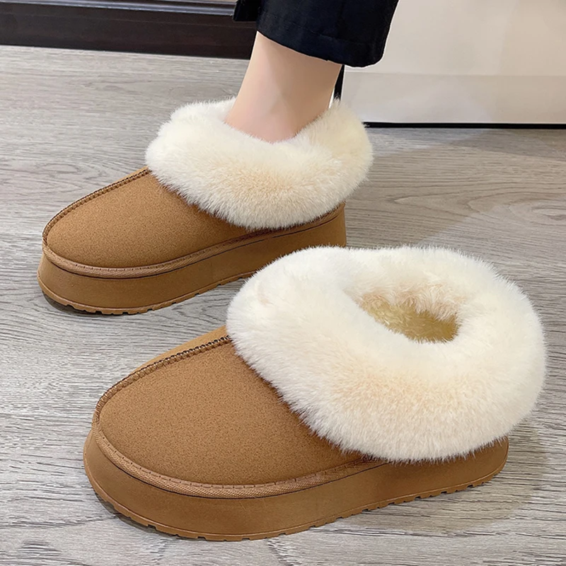 Rimocy Bottes D Hiver En Fausse Fourrure Pour Femme Antid rapantes 
