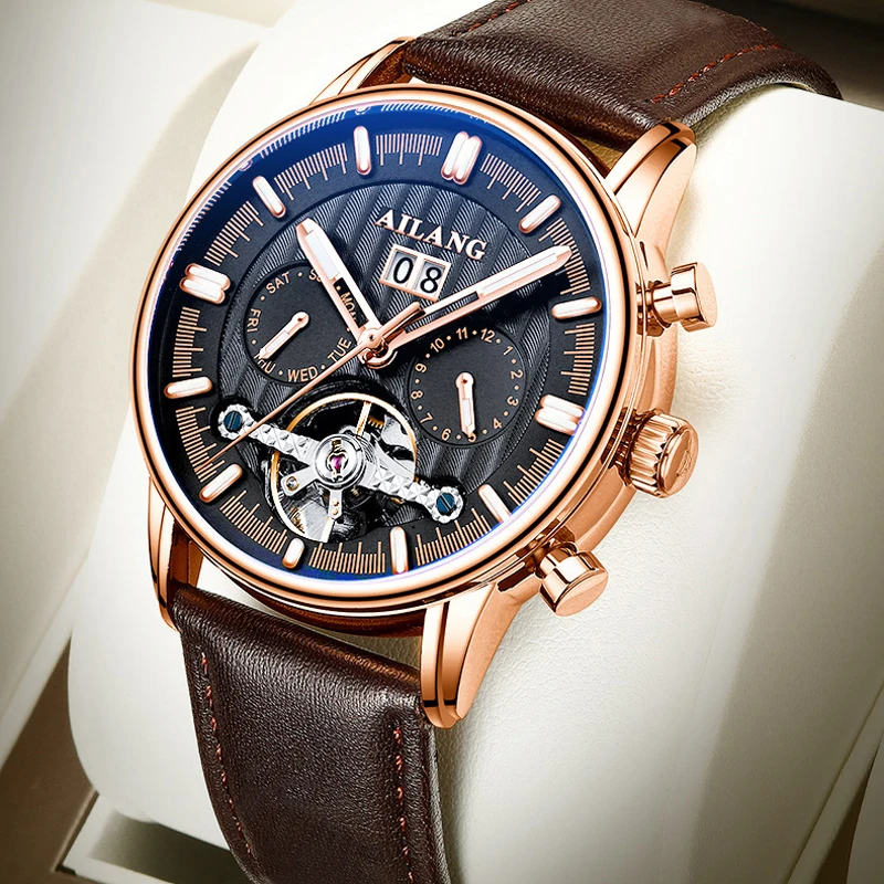 AILANG Top Tourbillon Man es Mechanical Sport Waterproof es Luxury Automatic Men's Clock_voghion.com