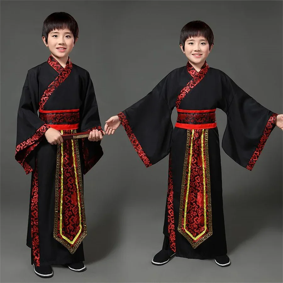 

traditional Ancient chinese folk dance costumes boy children classical kids child tang dynasty costume hanfu clothing dress