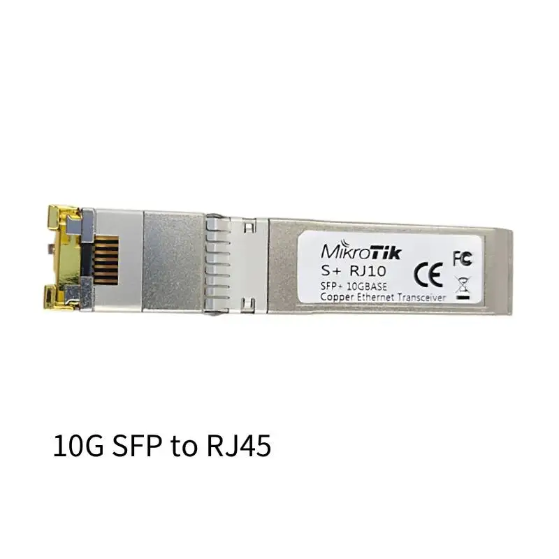10G 2.5G SFP+10GBase-T RJ45 Copper Module 10G/5G/2.5G Compatible Mikrotik Various Switches Ethernet Transceiver 100M