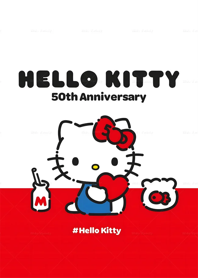 MINISO Sanrio Hello Kitty 50th Anniversary Cute Figure