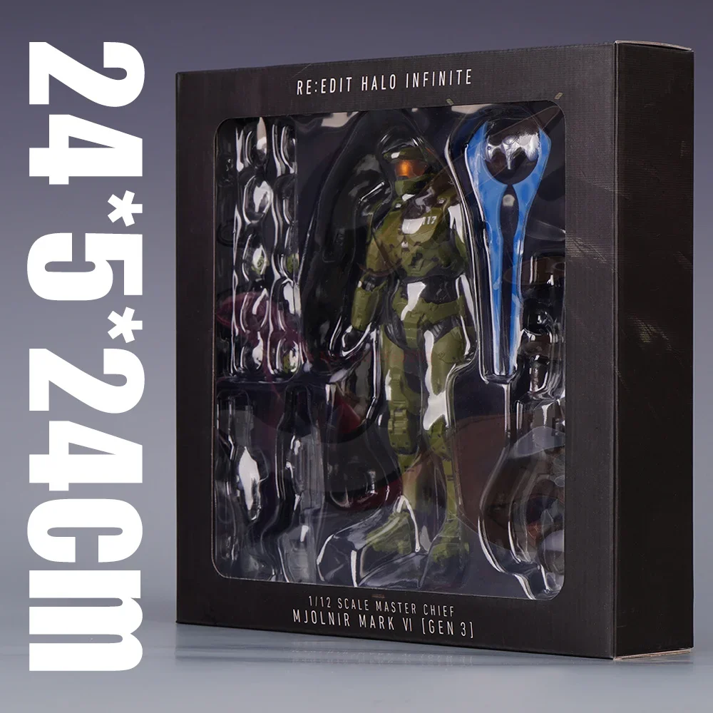 Amazon.com: AnimeHalo Infinite: Master Chief Mjolnir MK VI [GEN 3] 1:12  Scale Action Figure, Multicolor : Toys & Games