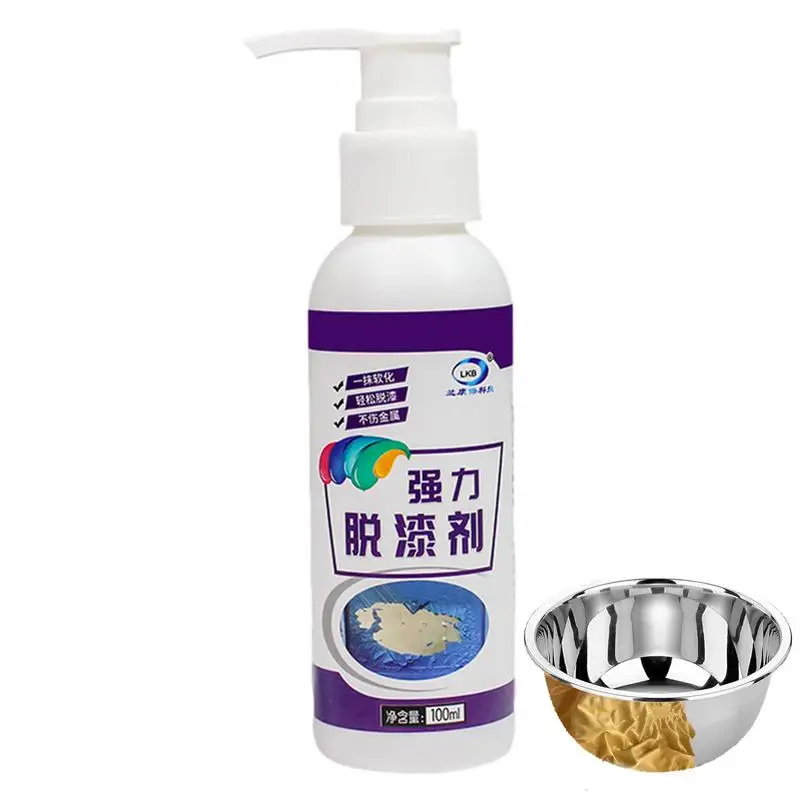 

Varnish Remover 100ml Odorless Paint Remover With Powerful Penetration Household Cleaning Products For Cement Metal Tiles Glass