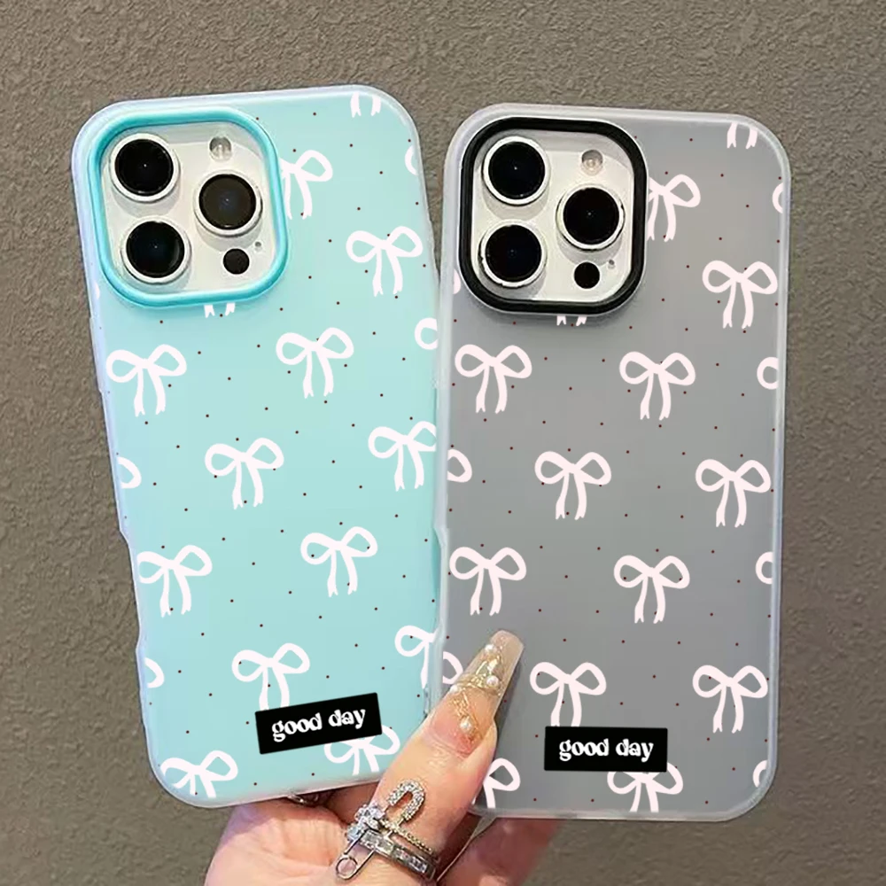Bowknot Polka Dot Phone Case Cover