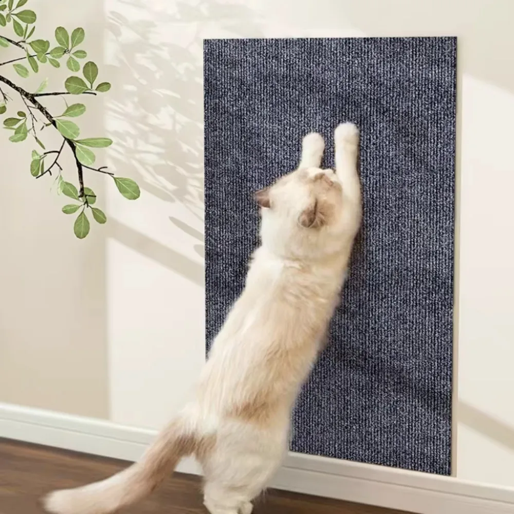 60x200cm Cat Scratcher Sofa Protector Cats Scratcher Pad Board Protection Trimmable Self-adhesive Carpet DIY Cat Scratch Mat