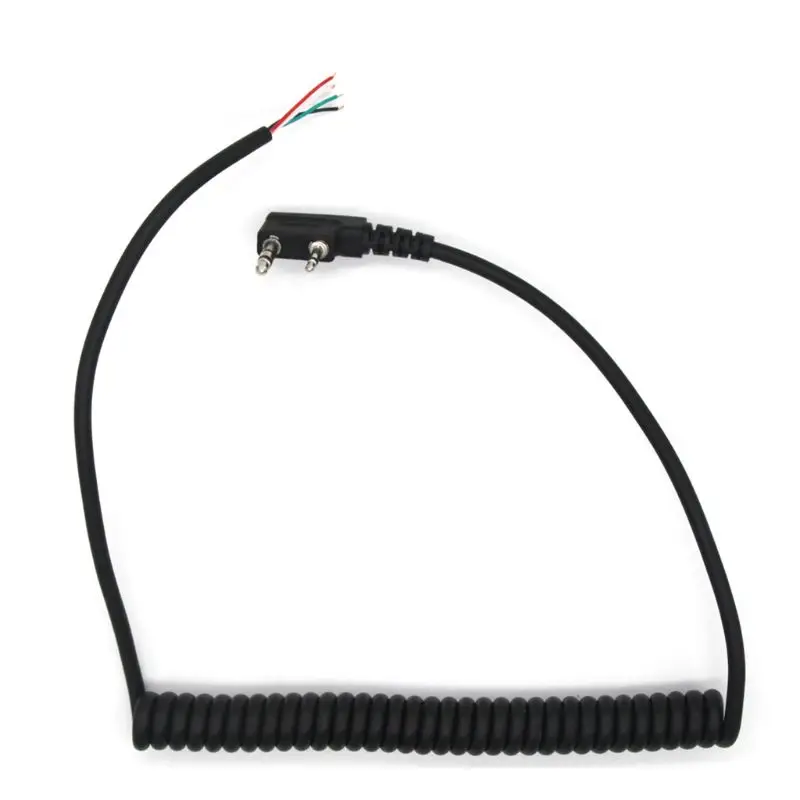 Walkie Talkie Speaker Cable Durable Wear Resist 70cm Speaker Mic Wire for Baofeng UV5R for Kenwood TK-240 Linton