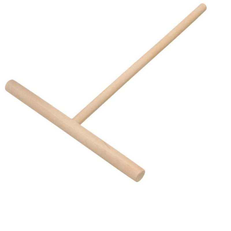 T-Shaped Kitchen Tool DIY Batter Pancake Bamboo Scraper for Household Commercial