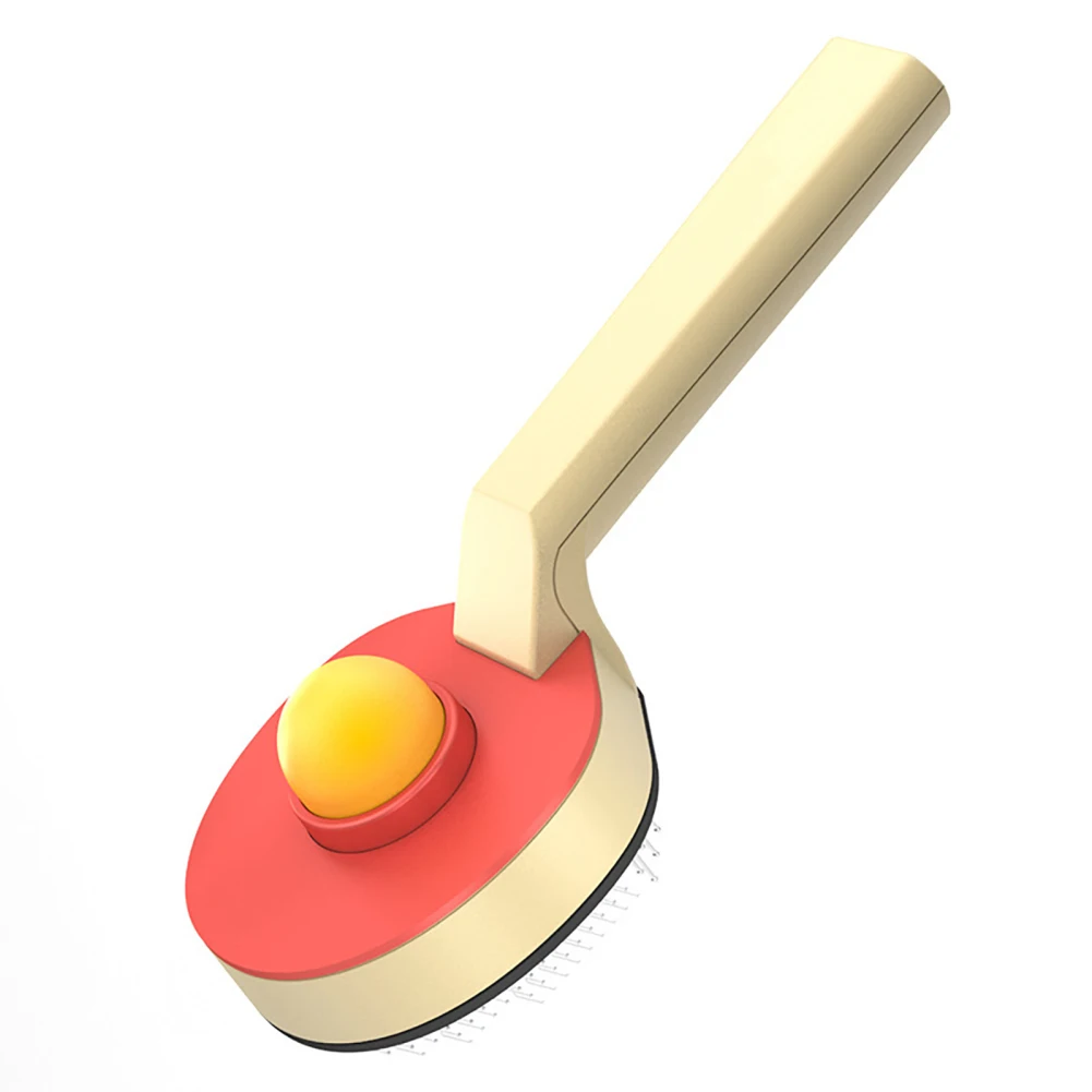 

Cat Brush Deep Cleaning Improves Circulation Table Tennis Racket Shape Hair Removal Brush For Remove Tangles Loose Hair