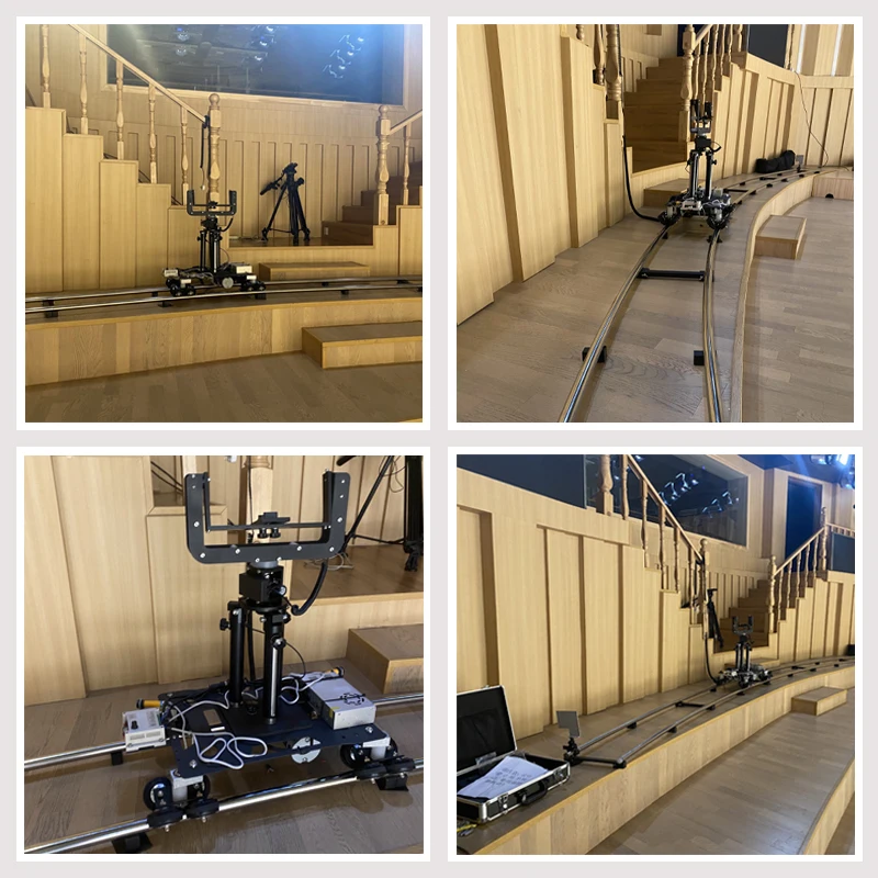 Remote control electric slide rail dolly movie shooting film video photography track way car Live streaming equipment