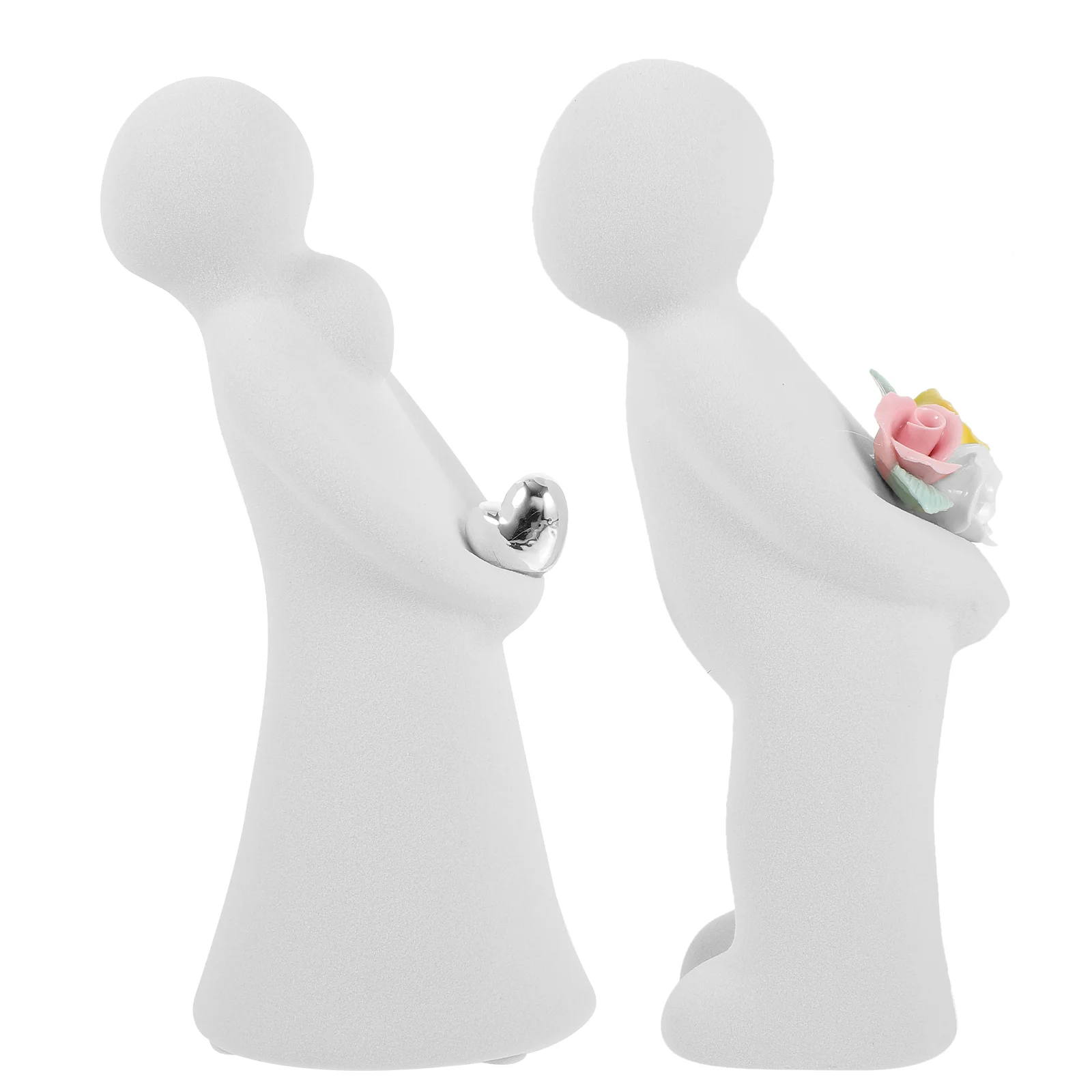 

Character Ornament Lover Sculpture Decor Home Desktop Couple Statues Ceramic Kissing Figurine Dining Table Car Crafts