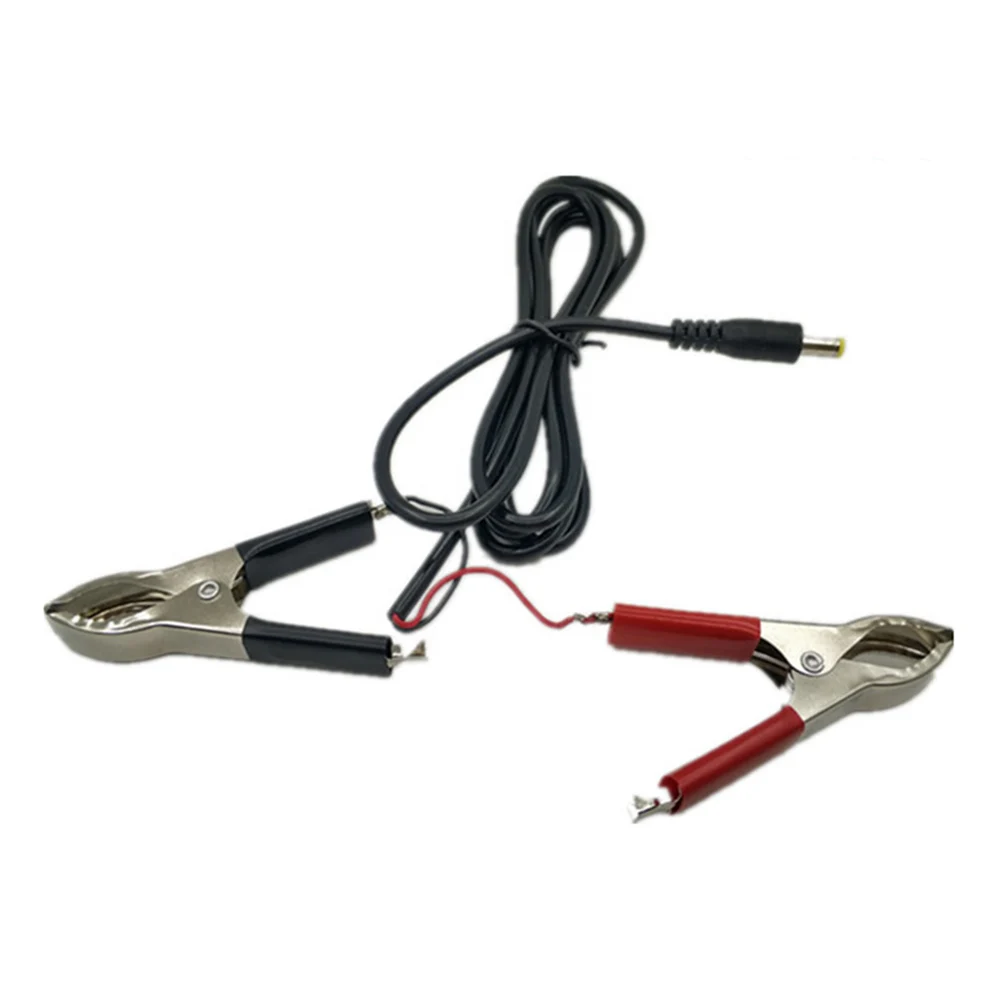 DC Power Plug Male Connector Alligator Clamp Wire Copper Plated 12V/24V Electrical Battery Crocodile Clamp 1.5m For LED Light