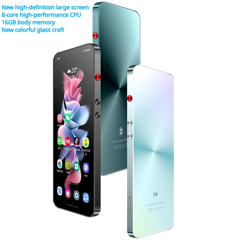 고화질 대형 스크린 휴대용 MP3/MP4/MP5 워크맨 초박형 MP6 와이파이 블루투스 버전 뮤직 비디오 플레이어, 새로운 패션