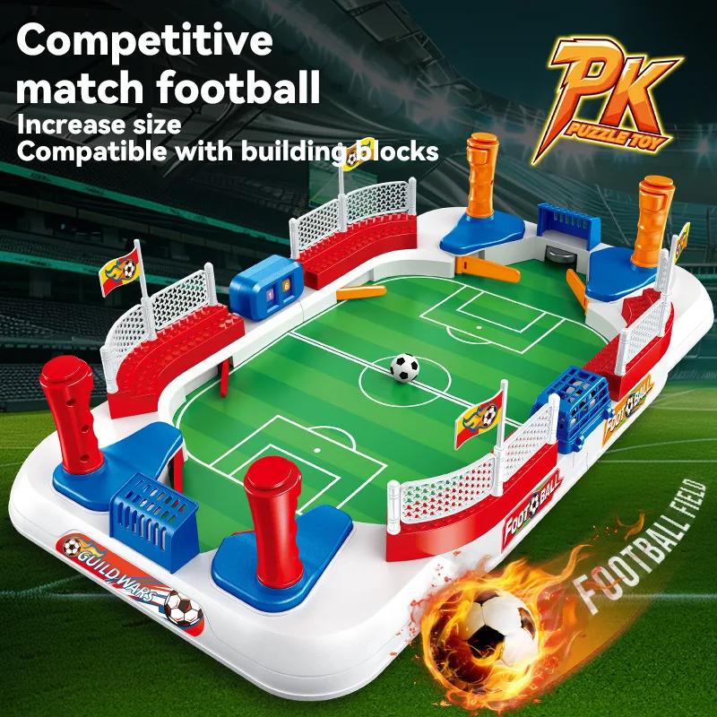 Portable Tabletop Soccer Game - Indoor/Outdoor Desktop Football Toy
