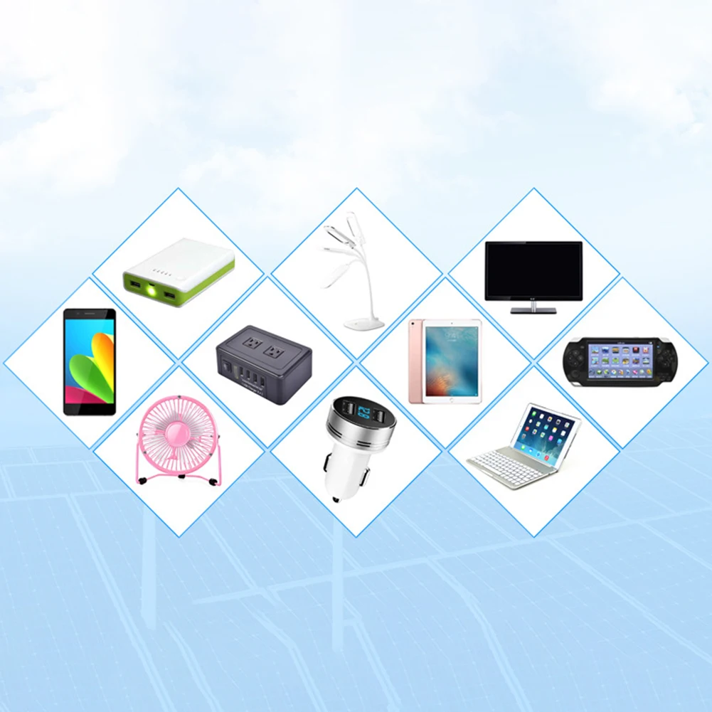 รูปสินค้า อะแดปเตอร์ชาร์จ USB โซลาร์เซลล์