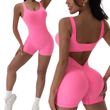 Backless Women’s Yoga Jumpsuit 1