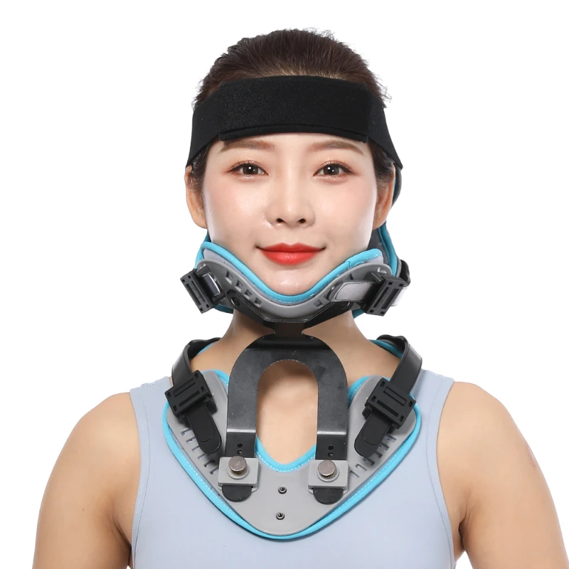 

Adjustable head, neck, and chest fixation brace Comfortable head fixation brace for cervical spine injury and arthritis