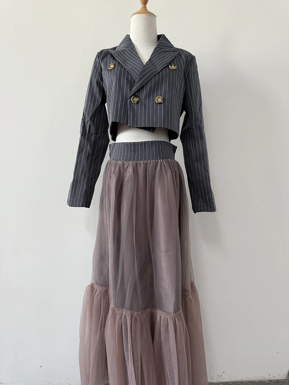 Insozkdg-طقم بليزر قصير عالي الجودة للنساء ، تنورة...