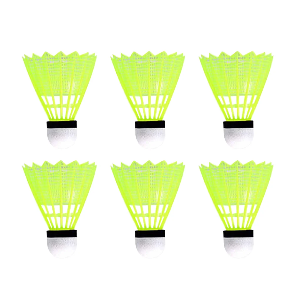 

6 PCS Exercise Equipment Fitness Shuttlecock for Badminton Playing Shuttlecocks Ruffles Gym