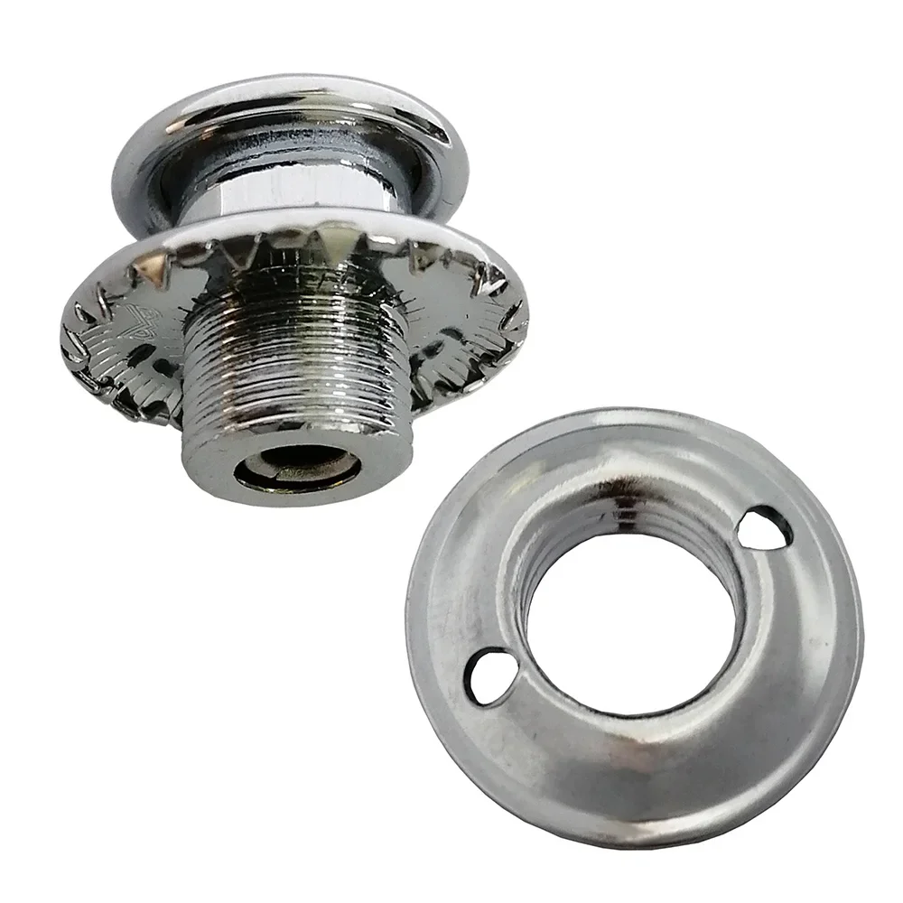 10 Fixations à Pression Laiton Chromé Haut/Bas – Pour Auvent Bateau RV Toile Marine Robuste