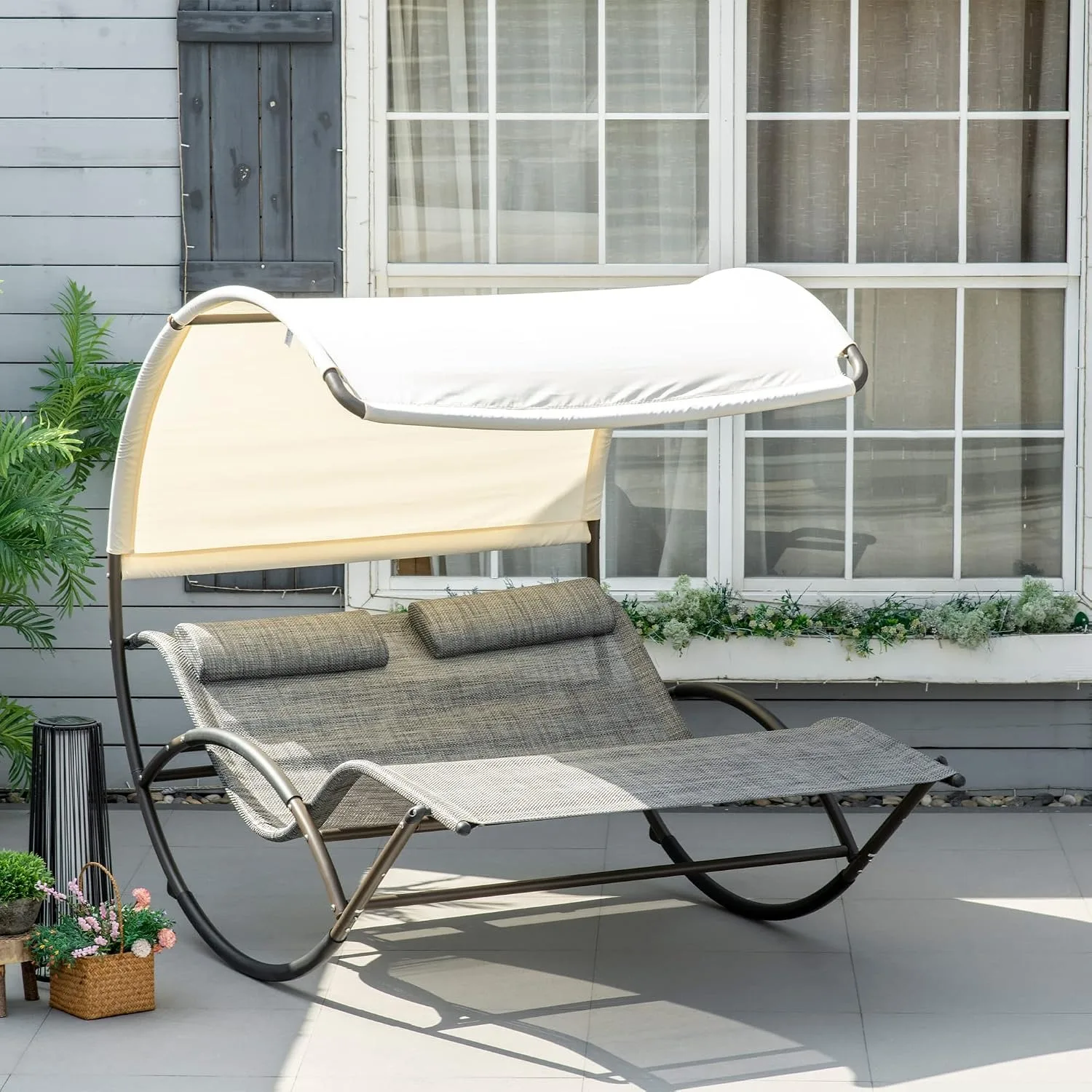 Double Rocking Chaise Lounge 1