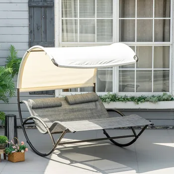 Double Rocking Chaise Lounge 1