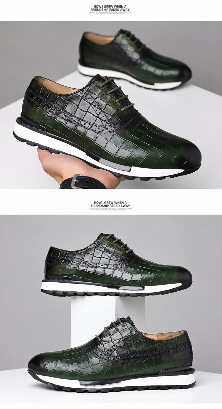 High quality men Genuine Leather