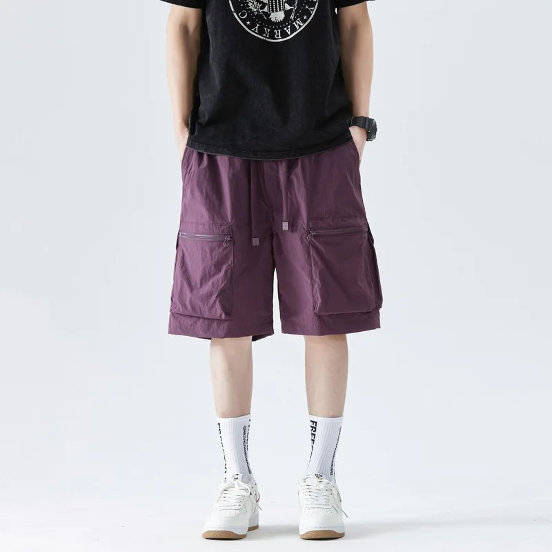 Men's Summer Five-point Loose Student Youth Trendy Casual Pants