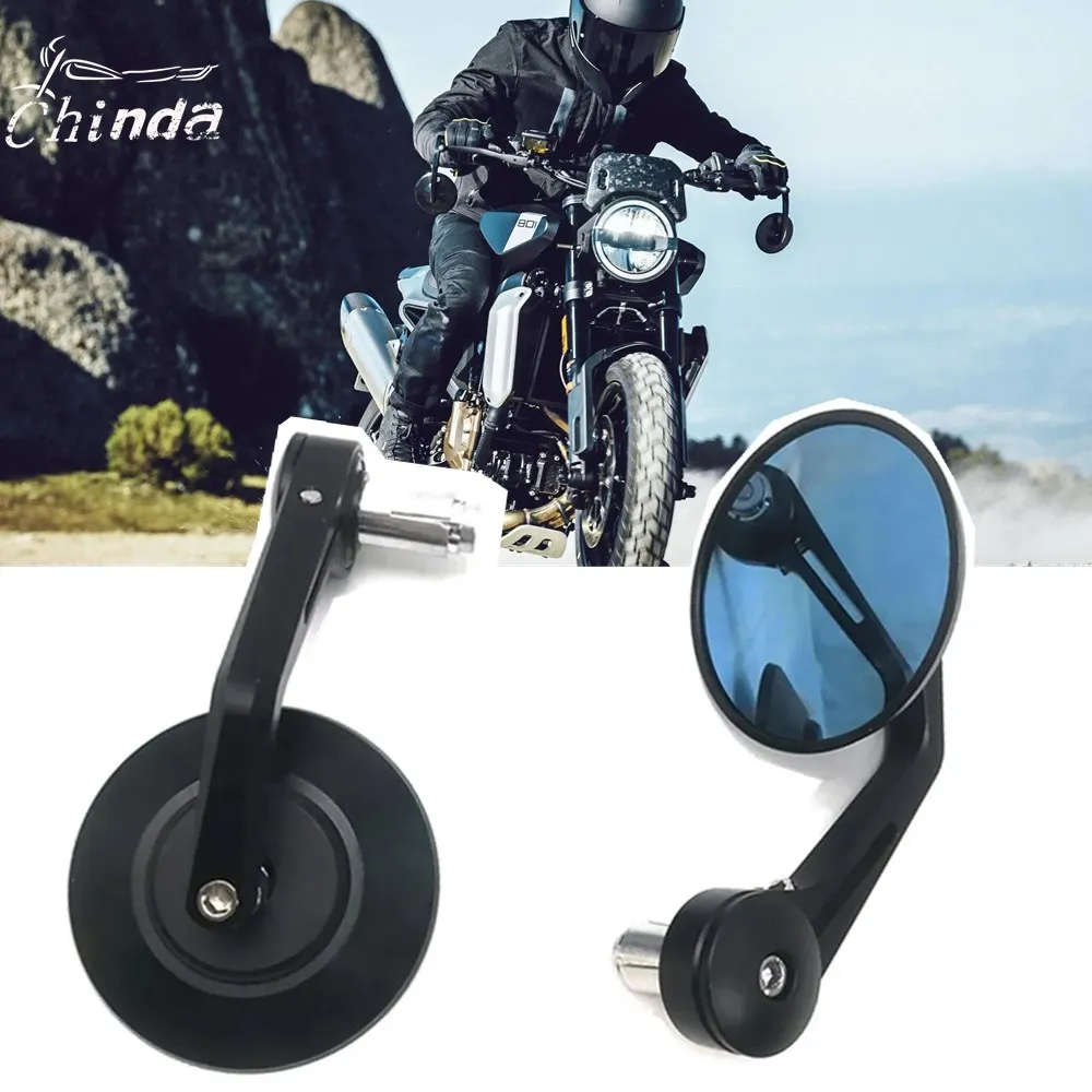 Specchietto Moto Conversione Specchietto Manubrio Cnc Per Husqvarna Svartpilen 801 Vitpilen 801 Svartpilen 901 Vitpilen 901 2024