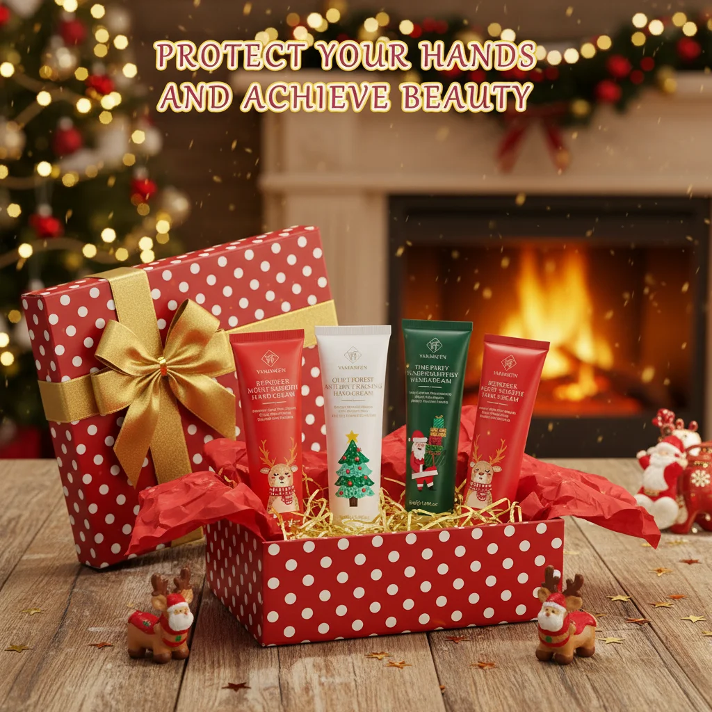 Christmas Gift Hand Cream Set 5/bag Cream Texture Hydrating Travel Pack Durable Moisturizer Smooth Hand Skin Gift For Women