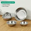 Large Capacity Dog Bowl Stainless Steel Pet Feeding Bowl Cat and Dog Food Drinking Bowl Metal Feeding Bowl Durable and Cheap 1