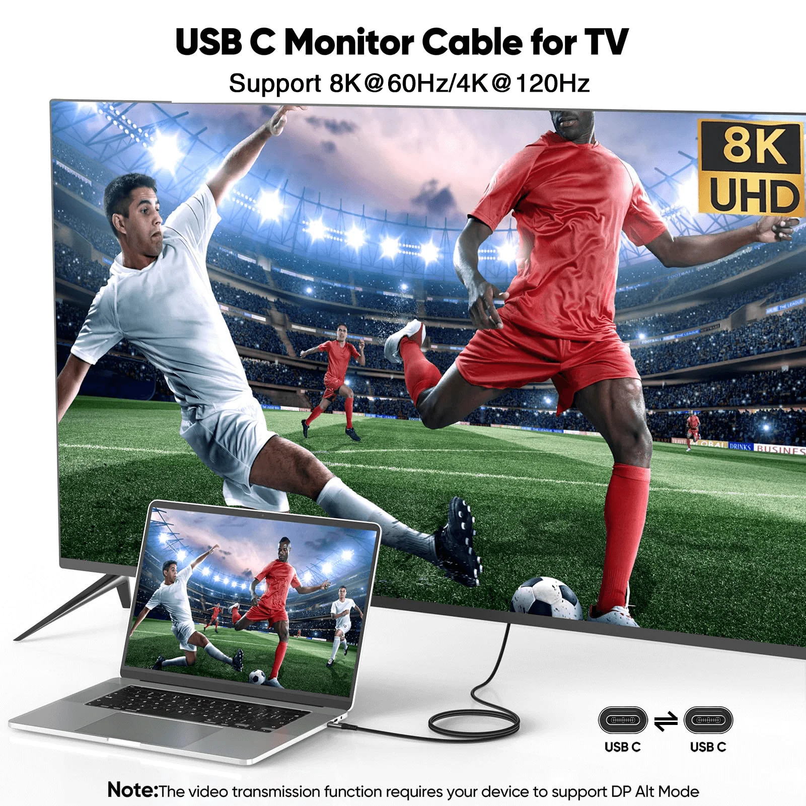 Hannord USB C 3.2 Gen 2 유형 C 케이블 20Gbps 8K@60HZ 비디오 VR 데이터 케이블 5A 240W PD 노트북 Macbook Pro iPad용 고속 충전