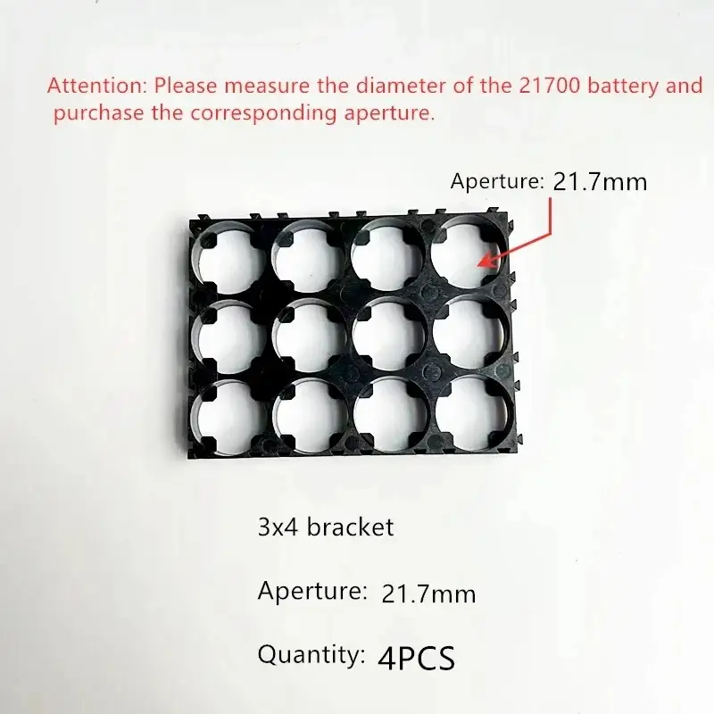 21700 Battery Holder Bracket Cell Safety Anti Vibration Plastic Brackets For 21700 Batteries Diameter 21.2mm And 21.7mm image 13