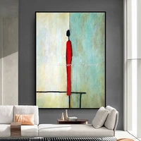 Mintura,Handpainted Abstract Figure Oil Painting on Canvas,Modern Large Wall Art,Picture for Living Room,Home Decoration Artwork 2
