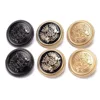 15Pcs/lot 15-25mm Golden Metal Snap Button College Style Decorative Metal Buttons for Clothing Sewing Supplies Accessories B011 5