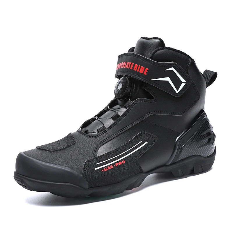 Motorcycle Shoes Motorcycle Boots Riding Boots for Men Motorcycle Leather Collision Avoidance Anti Slip Wear-Resistant Motocross Protective Shoes