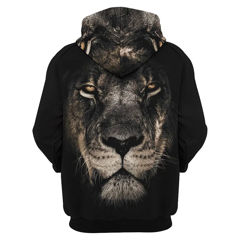 

African Lion Graphic Hoodie Men Clothing 3D Printed Hoodies Women Harajuku Fashion Pullover y2k Tops Hooded Hoody Kid Tracksuits