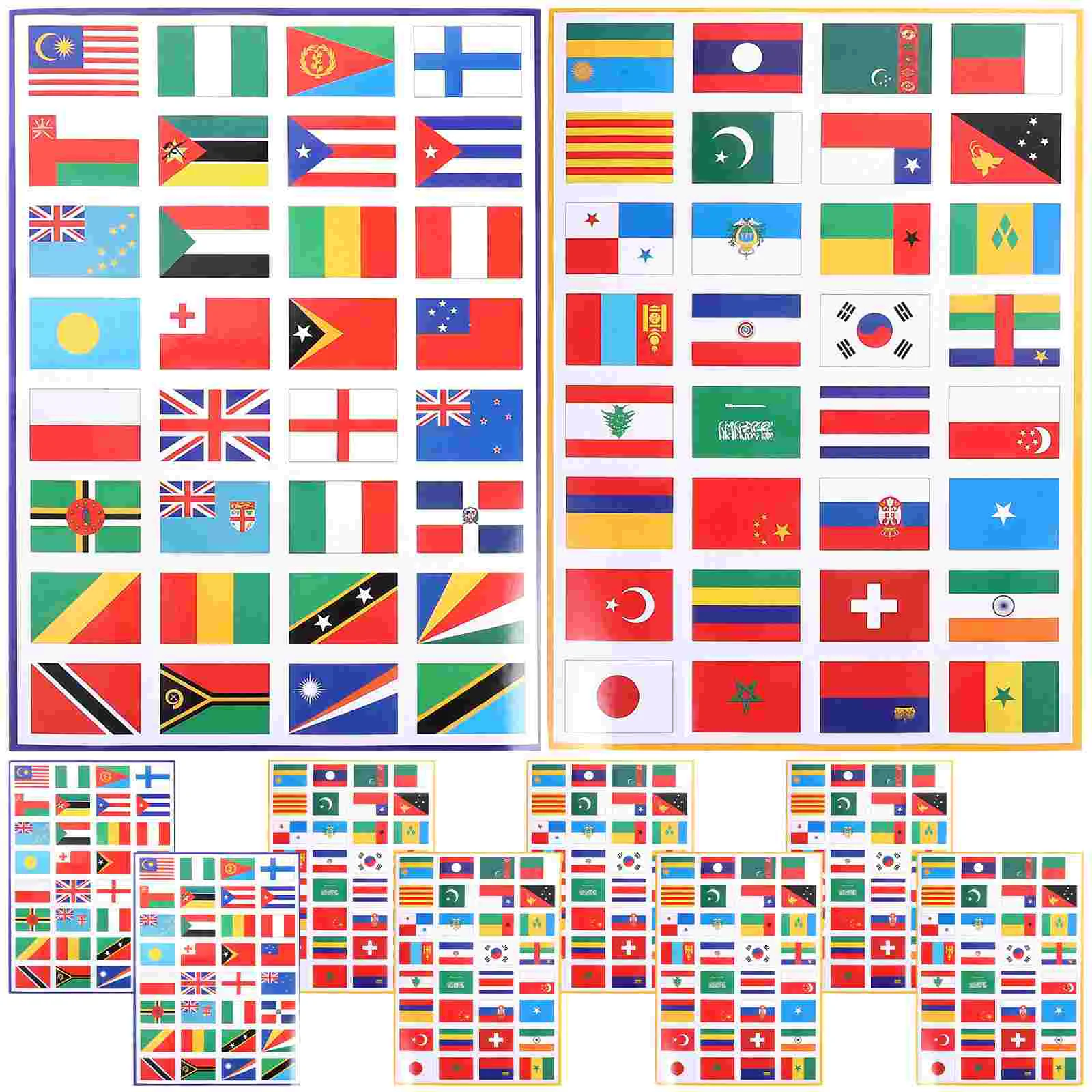 

Of World Flag Stickers Self-Adhesive Flag Stickers World Match Face Stickers Flag Stickers Face Stickers Random Style