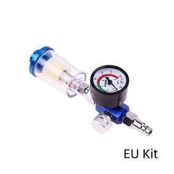 Enhanced In-line Oil Water Separator Filter with Air Regulator and Pressure Gauge (Y-30 w EU Kit)