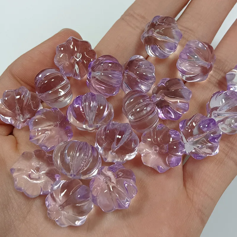 14MM 랜턴 비즈 크리스탈 호박 비즈 스페이서 구슬 DIY 쥬얼리에 대한 수제 팔찌 목걸이 액세서리 결과 만들기