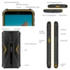 Ulefone Armor X12,Android 13，Up to 6ГБ（3ГБ+3ГБ）RAM，32ГБ ROM，4860mAh，13MP , 5.45", 4G NFC,Global Version 5