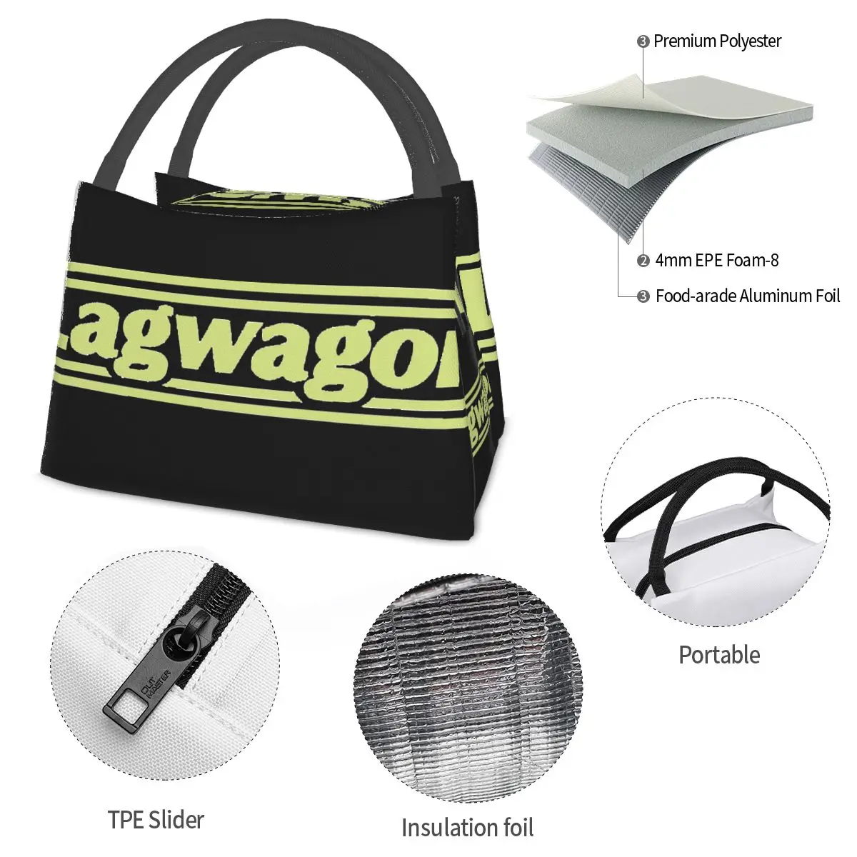 Lagwagon Rock Portable insulation bag for Cooler Thermal Food Office Pinic Container