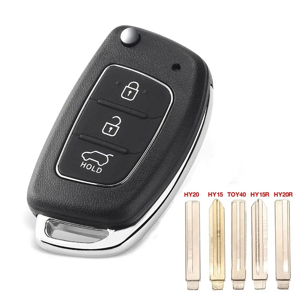 

Flip Automotive Key Remote Key Case Car Key Shell Fob CaseFor Hyundai Solaris ix35 ix45 Elantra Santa Fe HB20 Verna