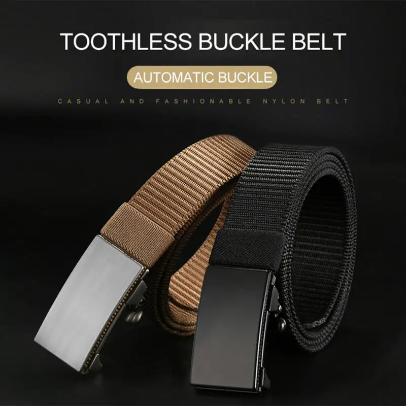 Dress & Casual New Automatic lock Buckle 5 Men's belt 43" Genuine Leather Belt 