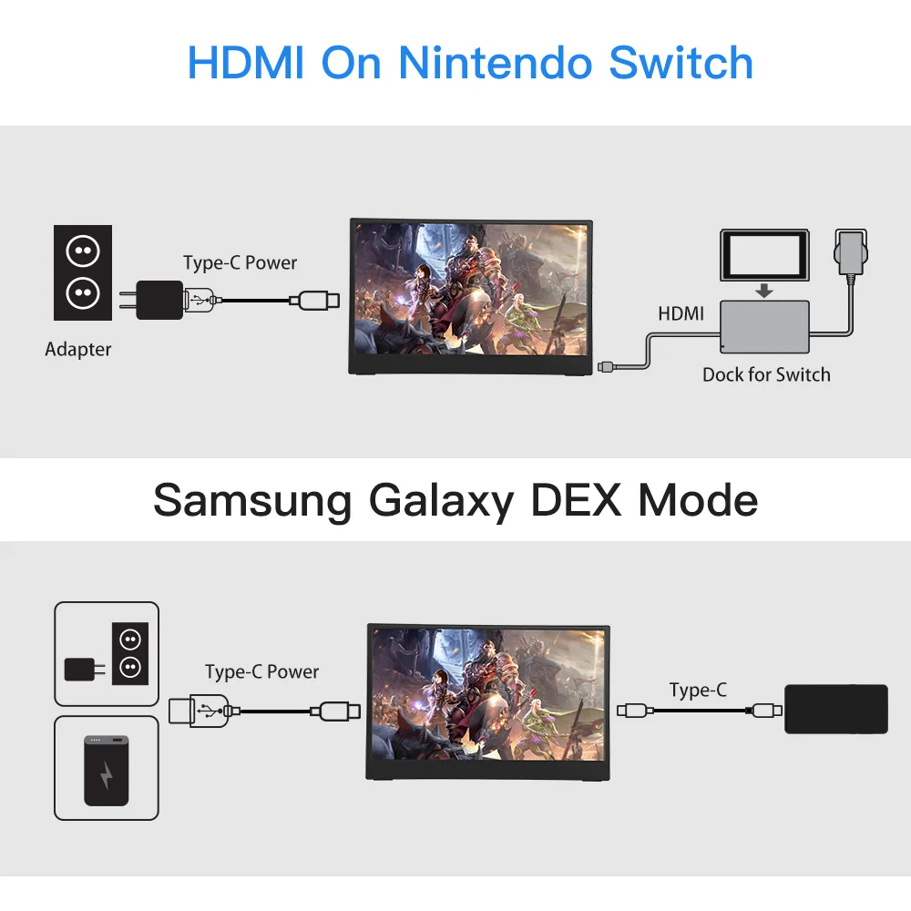 Miktver ޴ ̹ , PC, , , Xbox, PS4  Ʈ  ÷, USB-C  HDMI, 13.3 ġ IPS LCD ȭ, 2560x1440P, 2K