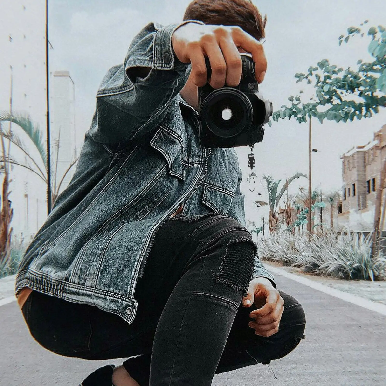 4Pcs 카메라 스트랩 커넥터 퀵 릴리스 버클 세트 보안 DSLR 미러리스 숄더 스트랩 어댑터 카메라 루프 끈 클립