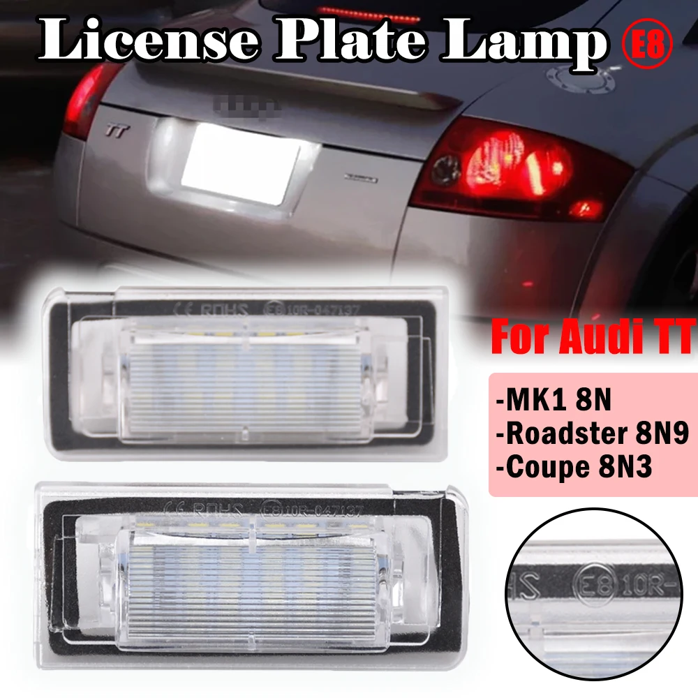 1 Paio Di Lampade A Luce Targa A Led Per Audi Tt Mk1 Audi Tt 8N Roadster 8 N9 Audi Tt Coupe 8 N3 Numero Lampade Accessori Per Auto