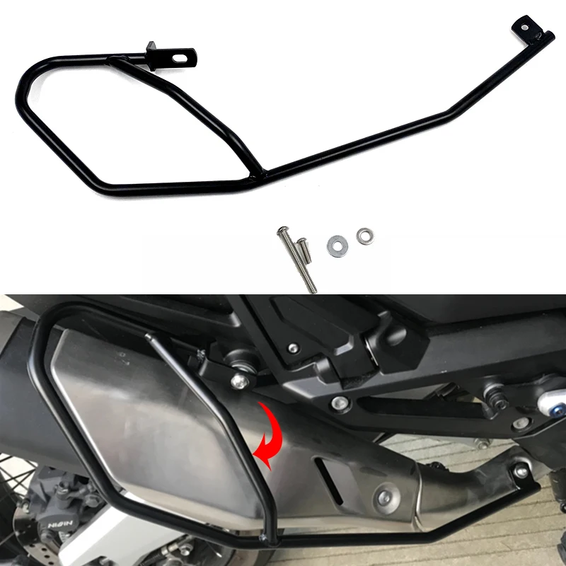 X-ADV750 Steel Collision Rod Exhaust Pipe Protection Bumper Frame Protector Fit for Honda X-ADV 150 300 750 1000 XADV -