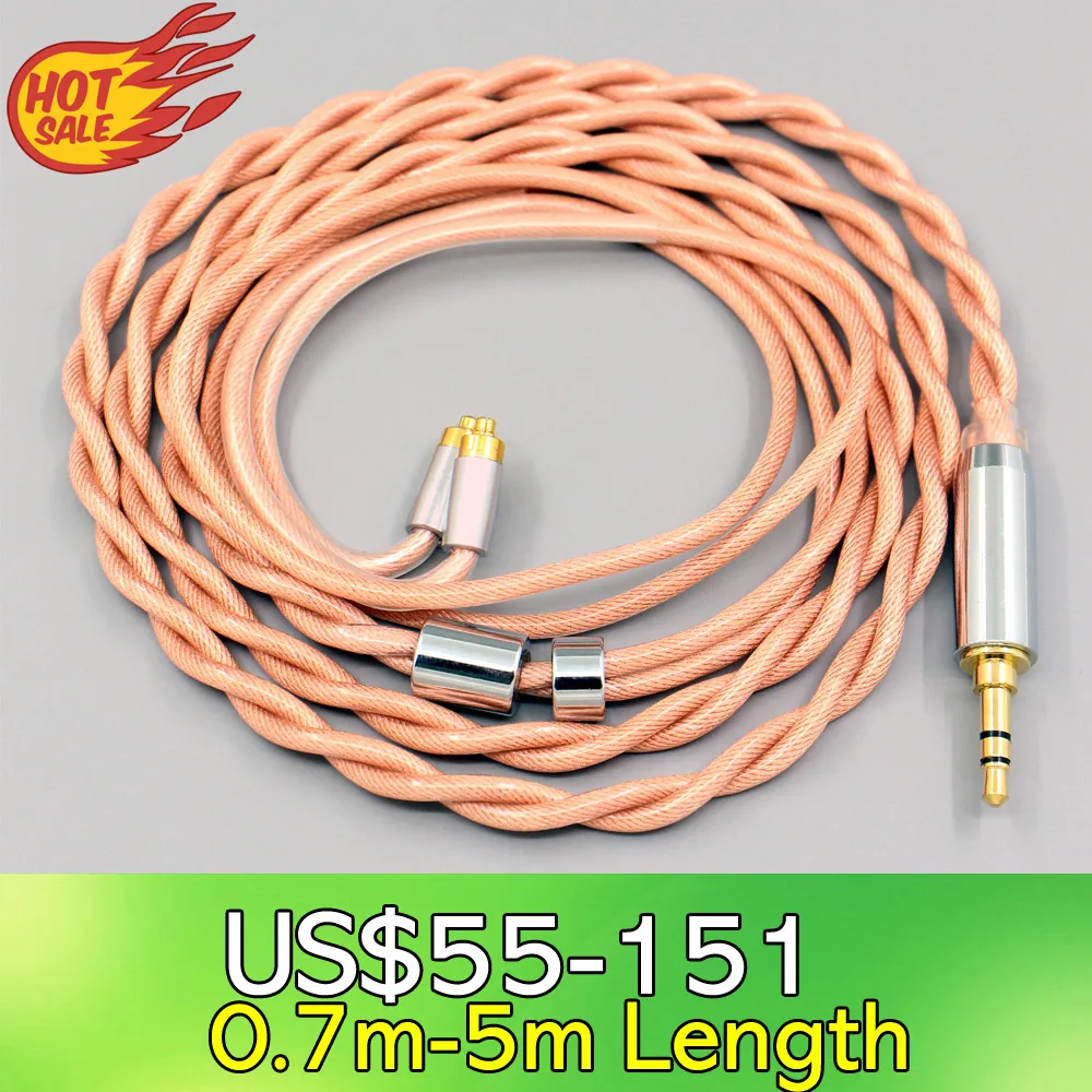 

Type6 756 core Shielding 7n Litz OCC Earphone Cable For Dunu dn-2002 2 core 2.8mm LN007989