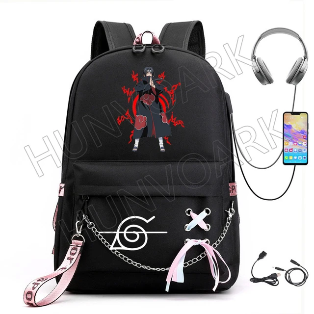 Naruto School Bags Backpacks mochila naruto Akatsuki Sharingan