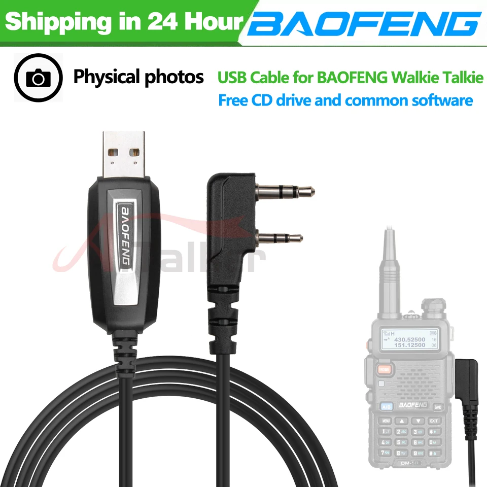 Quansheng-UVK5-UVK6-UV5RPlus-Original-Baofeng-USB-Programming-Cable ...